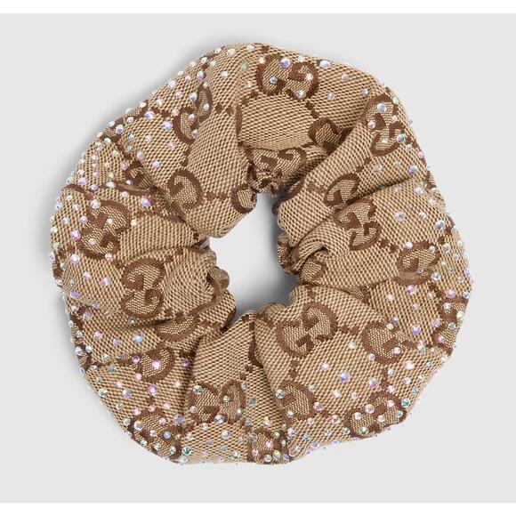 Gucci Canvas Scrunchie with Crystals - Picture 1 of 10